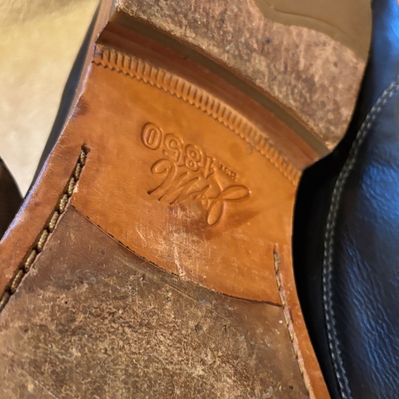 Johnston & Murphy Richland Men's Black Leather Shoes - size 11.5 - Picture 7 of 13